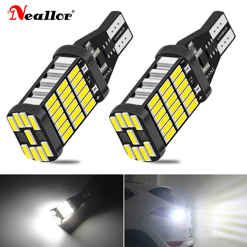 2pcs T15 W16W 912 921 Led Reverse Light Canbus No Error 45SMD Car Backup Tail Bulb Brake Auto Lamp Red White Amber Yellow DC 12V
2pcs T15 W16W 912 921 Led Reverse Light Canbus No Error 45SMD Car Backup Tail Bulb Brake Auto Lamp Red White Amber Yellow DC 12V