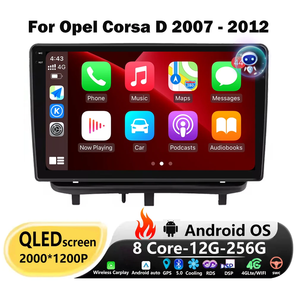 Для Opel Corsa D 2007-2012 Android 16 авто радио стерео мультимедийный плеер навигация GPS WIFI Carplay 360 экран камеры 9 дюймов
Для Opel Corsa D 2007-2012 Android 16 авто радио стерео мультимедийный плеер навигация GPS WIFI Carplay 360 экран камеры 9 дюймов