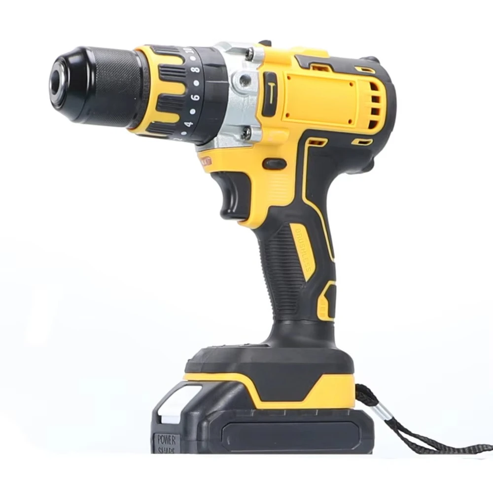 Factory 13mm Keyless Cordless Brushless Lithium-ion Battery Impact Drill Hammer Drill 30mm Max Drilling OEM 18V 80Nm Torque
Factory 13mm Keyless Cordless Brushless Lithium-ion Battery Impact Drill Hammer Drill 30mm Max Drilling OEM 18V 80Nm Torque