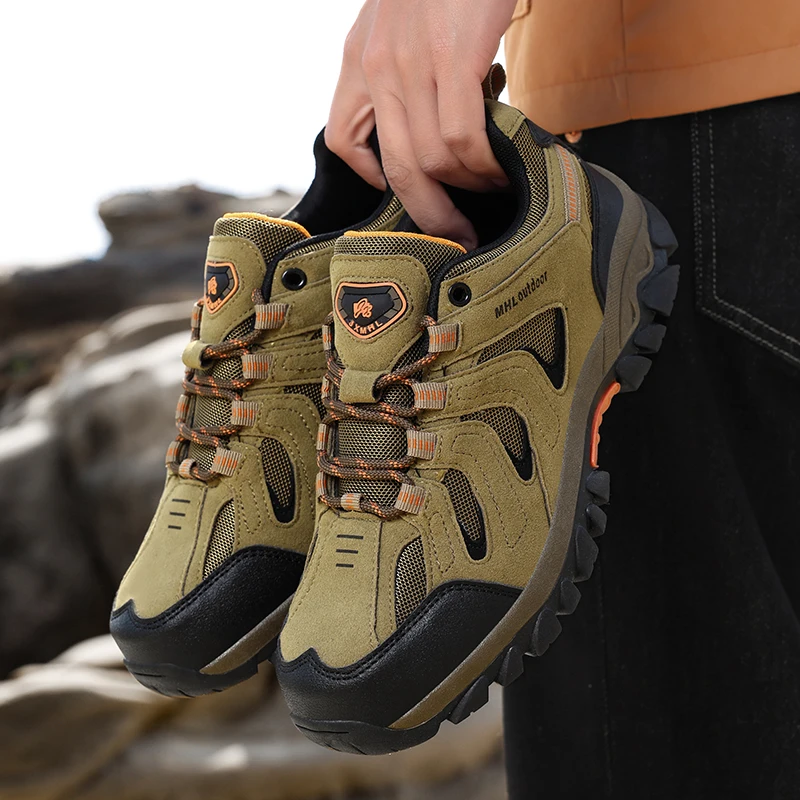 Casual Sneakers Men Low-top Lace-up Shock-absorbing Men Shoes Comfortable Shock-absorbing Breathable Outdoor Hiking Shoes Men
Casual Sneakers Men Low-top Lace-up Shock-absorbing Men Shoes Comfortable Shock-absorbing Breathable Outdoor Hiking Shoes Men