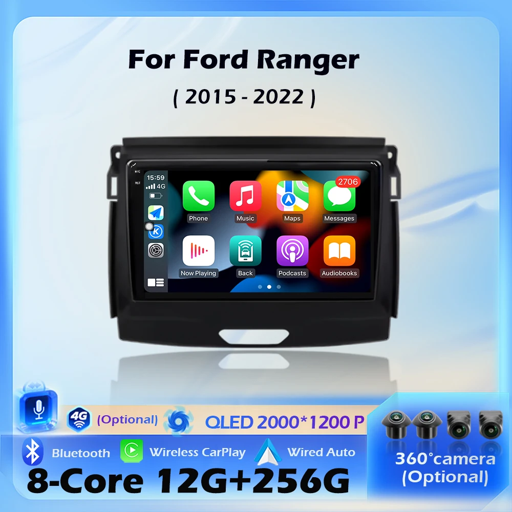 Android Auto For Ford Ranger 2015 - 2022 Car Radio Multimedia Player Navigation GPS DSP Stereo BT Wireless CarPlay WIFI 9 inch
Android Auto For Ford Ranger 2015 - 2022 Car Radio Multimedia Player Navigation GPS DSP Stereo BT Wireless CarPlay WIFI 9 inch