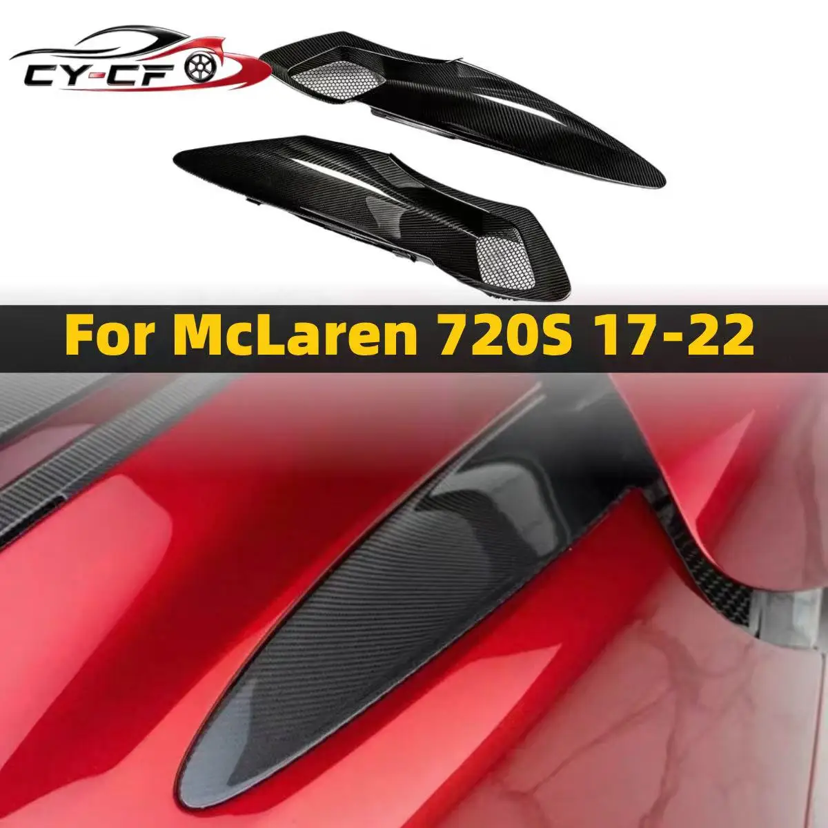 Real Carbon Fiber excellent Quality Rear Air Intake Dry Carbon For Mclaren 720s Rear Air Intake Vents 2017-2022
Real Carbon Fiber excellent Quality Rear Air Intake Dry Carbon For Mclaren 720s Rear Air Intake Vents 2017-2022