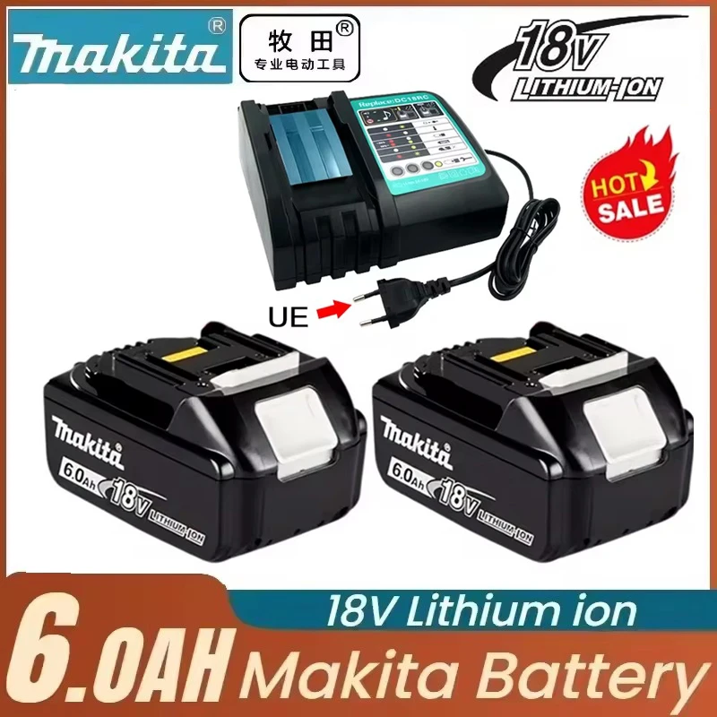 Original For Makita 18v 6Ah Rechargeable Lithium Ion BL1850,Tool Battery With Charger, Makita 18v Battery BL1830B L1840
Original For Makita 18v 6Ah Rechargeable Lithium Ion BL1850,Tool Battery With Charger, Makita 18v Battery BL1830B L1840
