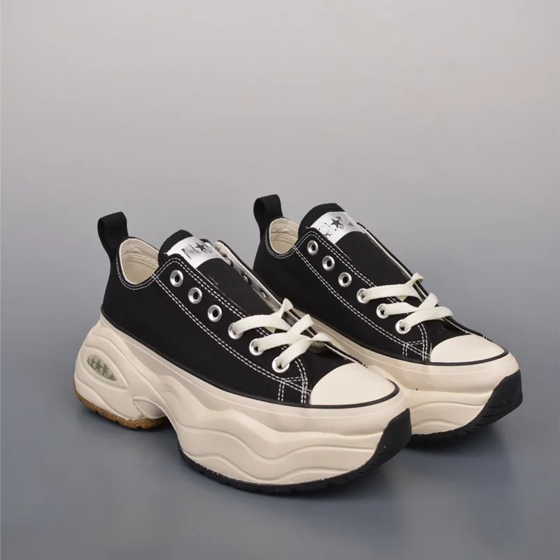 Высокий низкий верх ex Canvas oes с Thi Bot для повышения живота и белый повседневный круглый носок на плоском каблуке
Высокий низкий верх ex Canvas oes с Thi Bot для повышения живота и белый повседневный круглый носок на плоском каблуке