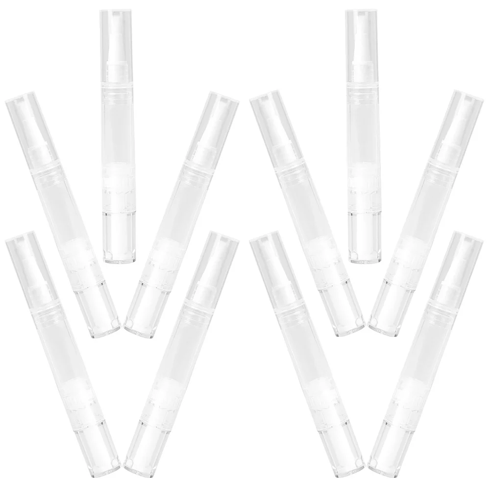 10Pcs 5Ml Filler Pen with Brush Tip Transparent Reusable Applicator for Liquid Foundation Cuticle Oil Essential Perfume
10Pcs 5Ml Filler Pen with Brush Tip Transparent Reusable Applicator for Liquid Foundation Cuticle Oil Essential Perfume