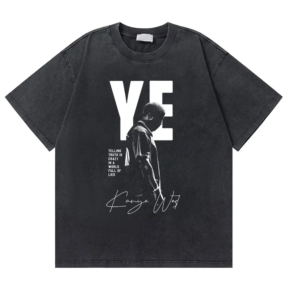 Washed Vintage Rapper Kanye West Telling Truth Is Crazy in A World Full of Lies Late Registration Tour 2005 T-shirt Men T Shirts
Washed Vintage Rapper Kanye West Telling Truth Is Crazy in A World Full of Lies Late Registration Tour 2005 T-shirt Men T Shirts