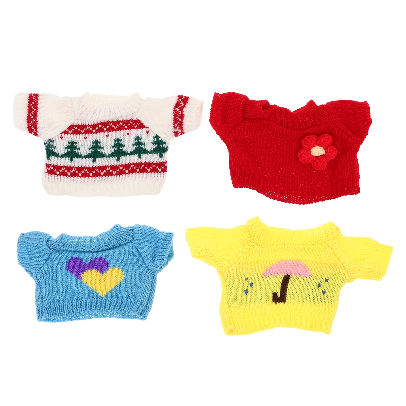 4Pcs Bear Clothes 30cm Cotton Sweaters for Stuffed Animals Birthday Christmas Outfit Crochet Accessories Bear Cotton Clothes 
4Pcs Bear Clothes 30cm Cotton Sweaters for Stuffed Animals Birthday Christmas Outfit Crochet Accessories Bear Cotton Clothes