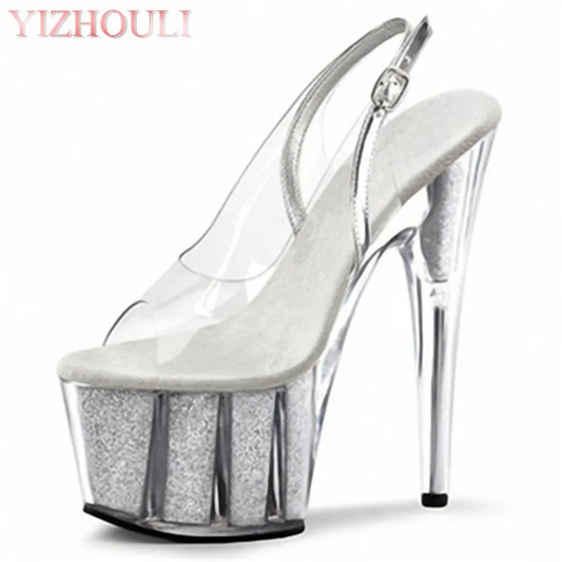 15-17CM high heels fashion clear crystal sandals, stylish stage shoes for new summer models dance shoes
15-17CM high heels fashion clear crystal sandals, stylish stage shoes for new summer models dance shoes