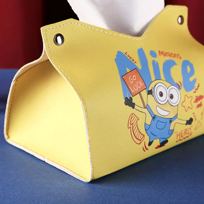 Hot Minions Creative High-Value Leather Tissue Box High-Value Living Room Home Tissue Box Face Towel Waterproof Storage Box
Hot Minions Creative High-Value Leather Tissue Box High-Value Living Room Home Tissue Box Face Towel Waterproof Storage Box