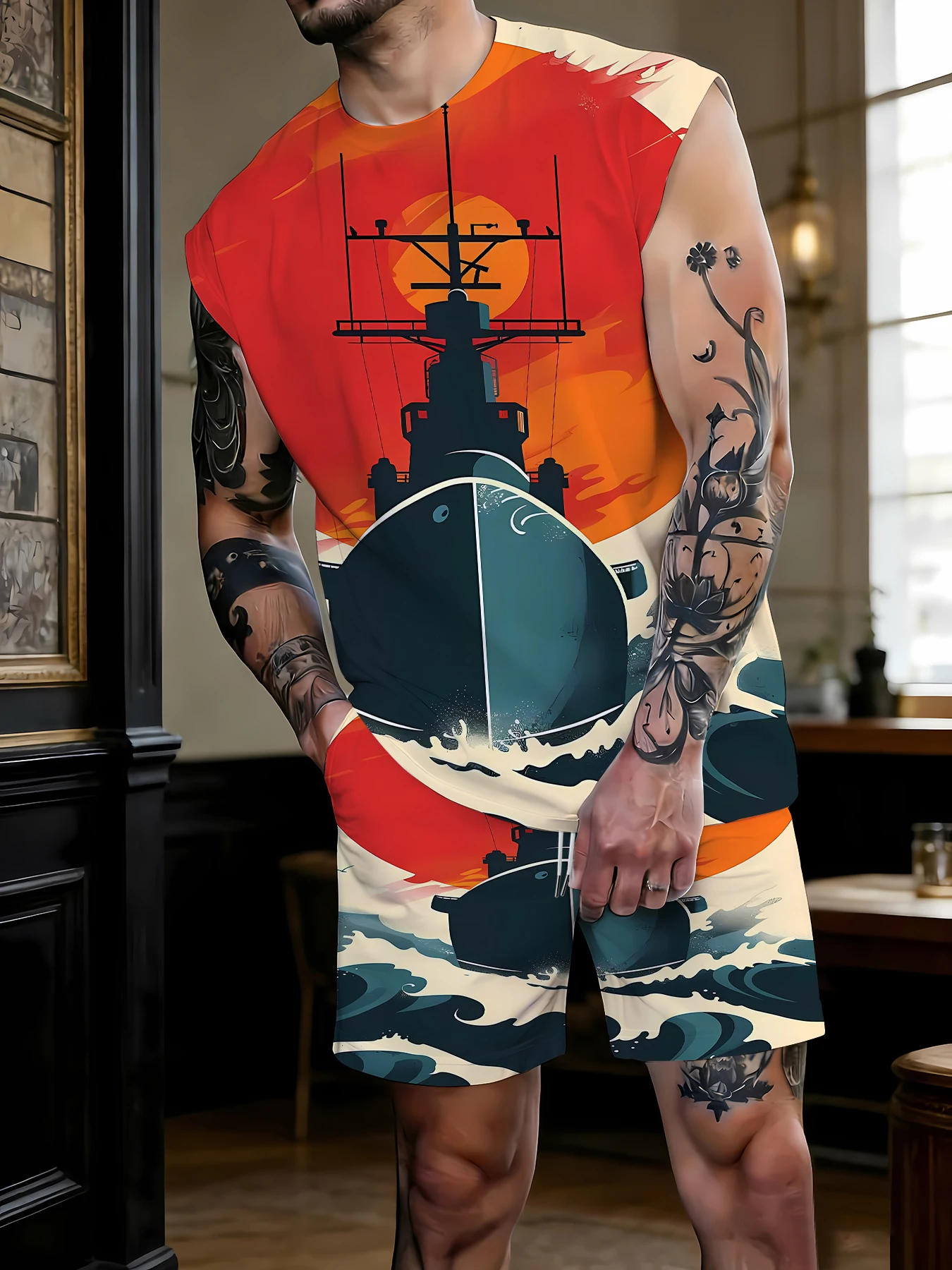 Men's Basic Ribbed Tank Top and Shorts Set Stretchy Polyester Casual Two Piece Set US Size
Men's Basic Ribbed Tank Top and Shorts Set Stretchy Polyester Casual Two Piece Set US Size