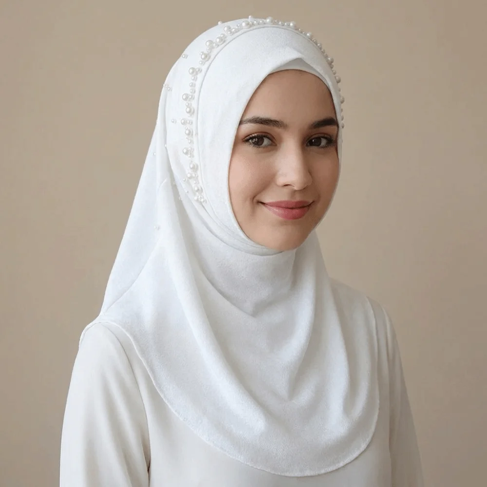 Fashion Solid Color Beads Hijab Pull On Style Stretchable Hijab Scarf Turban Breathable Sun Protection Headscarf Prayer
Fashion Solid Color Beads Hijab Pull On Style Stretchable Hijab Scarf Turban Breathable Sun Protection Headscarf Prayer