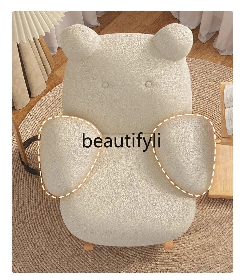 Italian cream style single lazy sofa can lie down and sleep skin-friendly lamb wool big white casual single chair
Italian cream style single lazy sofa can lie down and sleep skin-friendly lamb wool big white casual single chair