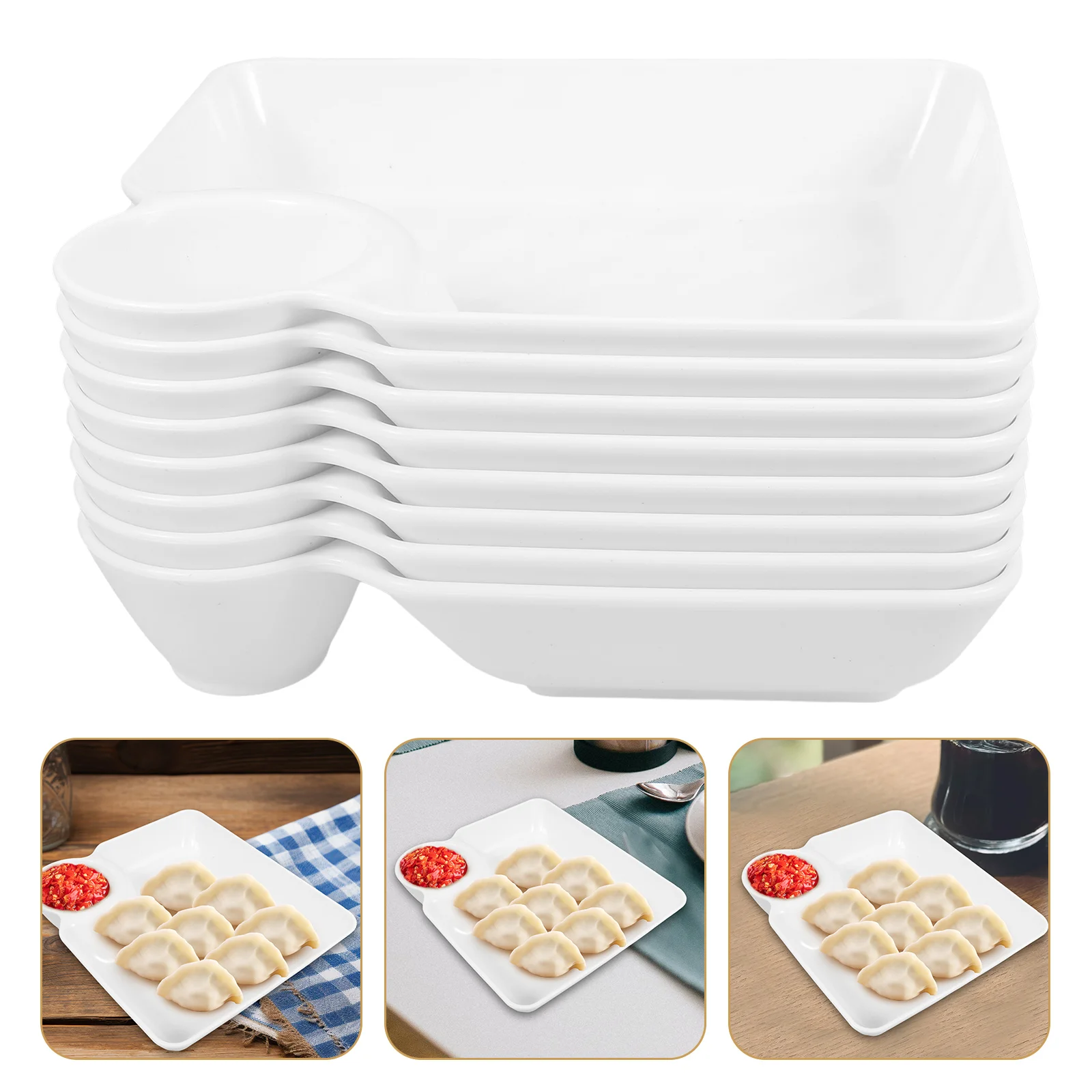 8Pcs Versatile Dipping Sauce Plates for Party Gatherings with Sauce Holder PP Material Easy to Clean Stylish and Functional
8Pcs Versatile Dipping Sauce Plates for Party Gatherings with Sauce Holder PP Material Easy to Clean Stylish and Functional