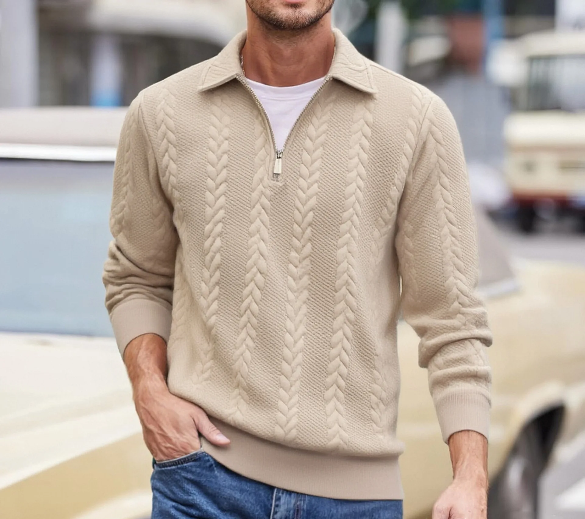 Men Spring Autumn Lapel Half Zipper Sweatshirt Long Sleeve Outdoor Casual Pullover Fashion Street Style Daily Wear Clothes
Men Spring Autumn Lapel Half Zipper Sweatshirt Long Sleeve Outdoor Casual Pullover Fashion Street Style Daily Wear Clothes