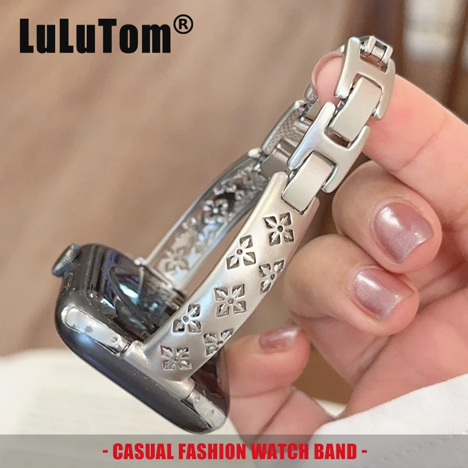 Hollow Out Flower Bracelet Band for Apple Watch 11 10 9 8 7 6 SE 5 Ultra 2 Copper Strap Iwatch Series 38 40 41 42 44 45 46 49mm
Hollow Out Flower Bracelet Band for Apple Watch 11 10 9 8 7 6 SE 5 Ultra 2 Copper Strap Iwatch Series 38 40 41 42 44 45 46 49mm