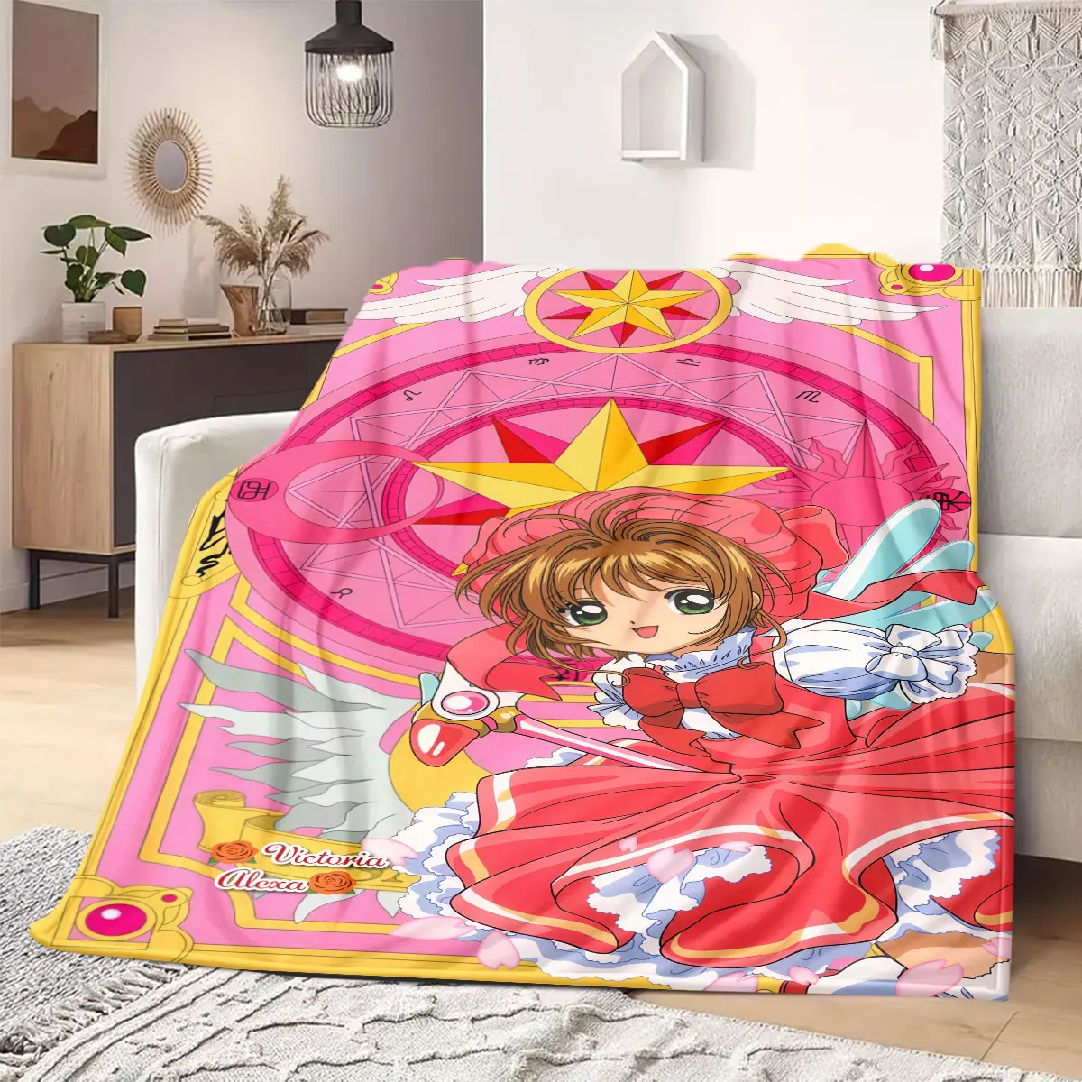 Cardcaptor Sakura Anime Style Flannel Blanket, Print for Bed and Chair, Warm Home Textile, Lightweight Outdoor Blanket_LIAN
Cardcaptor Sakura Anime Style Flannel Blanket, Print for Bed and Chair, Warm Home Textile, Lightweight Outdoor Blanket_LIAN