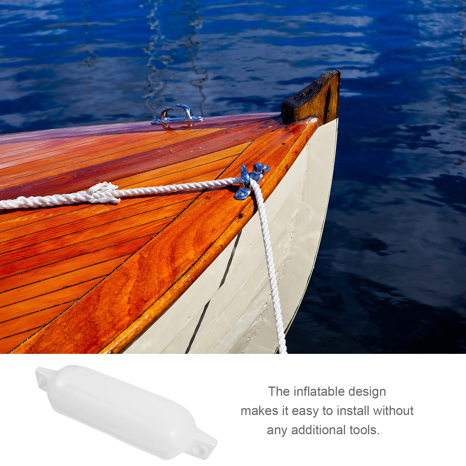 Yacht Anti-collision Ball White D11 L40cm PVC Inflatable Boat Bumpers Docking Protector Supplies Marine Accessories Water
Yacht Anti-collision Ball White D11 L40cm PVC Inflatable Boat Bumpers Docking Protector Supplies Marine Accessories Water