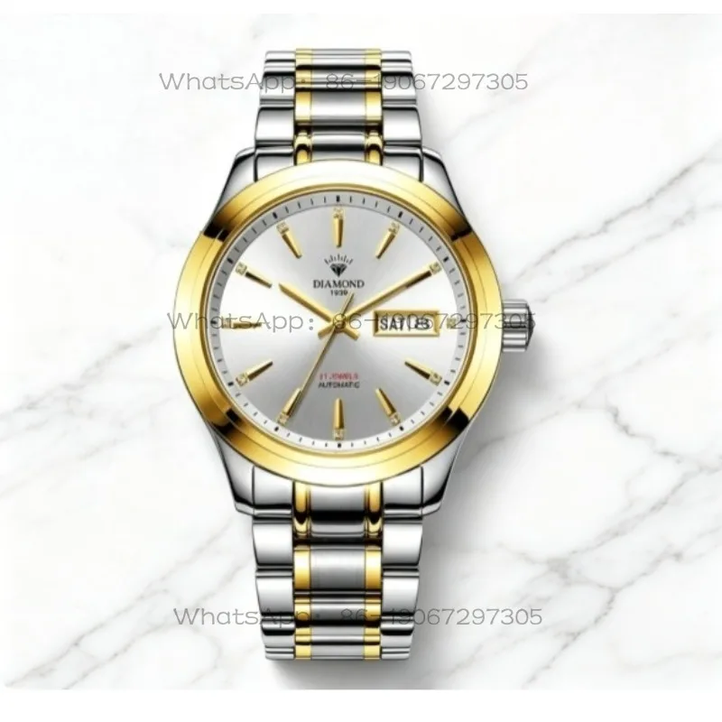 Da Qin Wang Jian Shanghai Diamond Brand Watch Men's Fully Automatic Mechanical Watch Sapphire Large Dial Calendar Week
Da Qin Wang Jian Shanghai Diamond Brand Watch Men's Fully Automatic Mechanical Watch Sapphire Large Dial Calendar Week