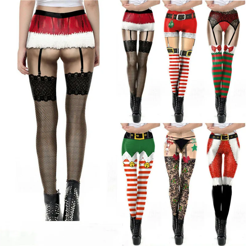 Christmas Women's Pants High-Waist Leggings Festival Party Sports Yoga Perform Bell Strips Waist Band Printed Trousers
Christmas Women's Pants High-Waist Leggings Festival Party Sports Yoga Perform Bell Strips Waist Band Printed Trousers