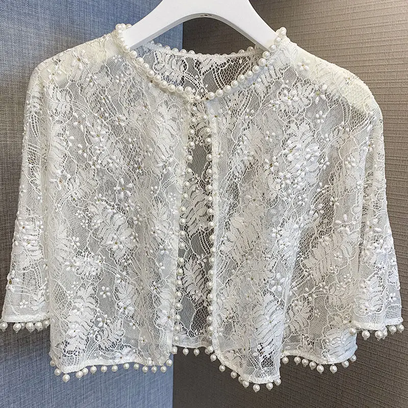 Women Summer Sun Protection Cardigan Thin Single Button Knitted Coat Lace Cheongsam Outer Outfit Ice Silk Crop Tops A480
Women Summer Sun Protection Cardigan Thin Single Button Knitted Coat Lace Cheongsam Outer Outfit Ice Silk Crop Tops A480