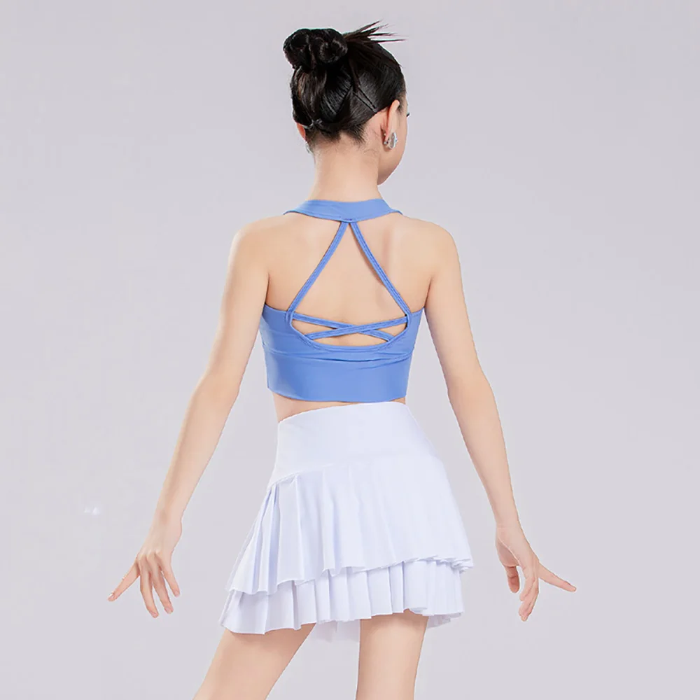 Latin Dance Sleeveless Top and A-line Pleated Skirt Split Suits Children's Girls Practice Clothes Class Schedule Performance
Latin Dance Sleeveless Top and A-line Pleated Skirt Split Suits Children's Girls Practice Clothes Class Schedule Performance