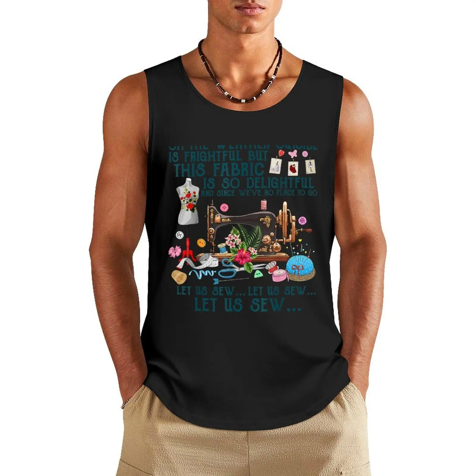 Let Us Sew Sewing Quilting Tank Top Men's gym articles Working vest summer clothes men 2025
Let Us Sew Sewing Quilting Tank Top Men's gym articles Working vest summer clothes men 2025