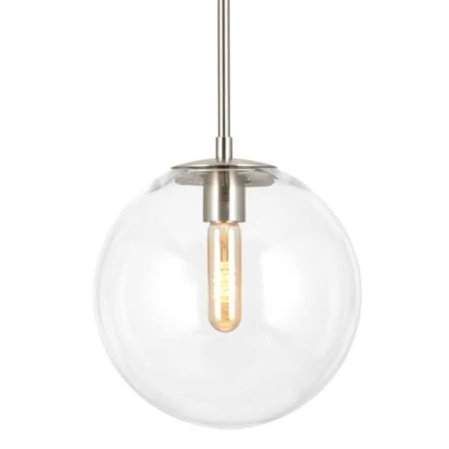0 inch Glass Pendant Light for Kitchen Island, Brushed Nickel Hanging Lamp for Entryway, Dining Room, Bedroom, Bathroom EH6650P
0 inch Glass Pendant Light for Kitchen Island, Brushed Nickel Hanging Lamp for Entryway, Dining Room, Bedroom, Bathroom EH6650P