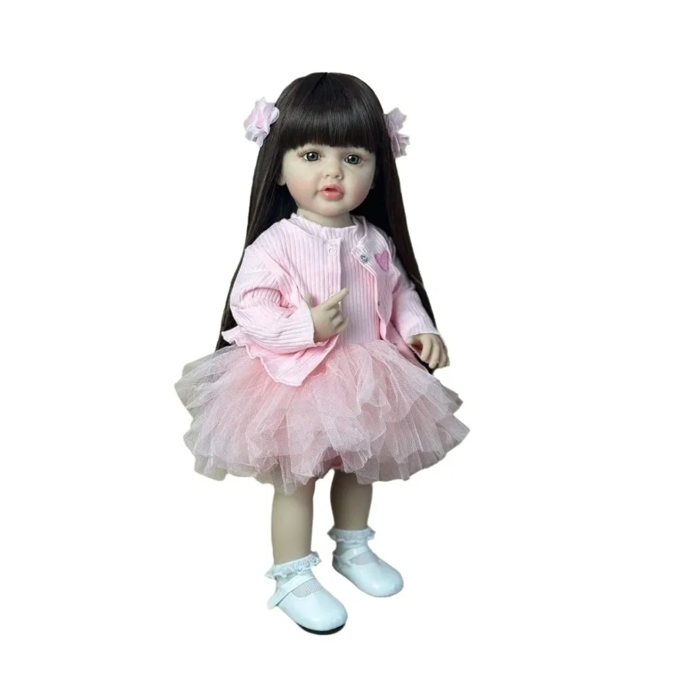 21inch Silicone Reborn Baby Doll with Long Hair Princess Toddler Baby Girl 3D Painted Skin with Visible Veins Rooted Eyelashes
21inch Silicone Reborn Baby Doll with Long Hair Princess Toddler Baby Girl 3D Painted Skin with Visible Veins Rooted Eyelashes