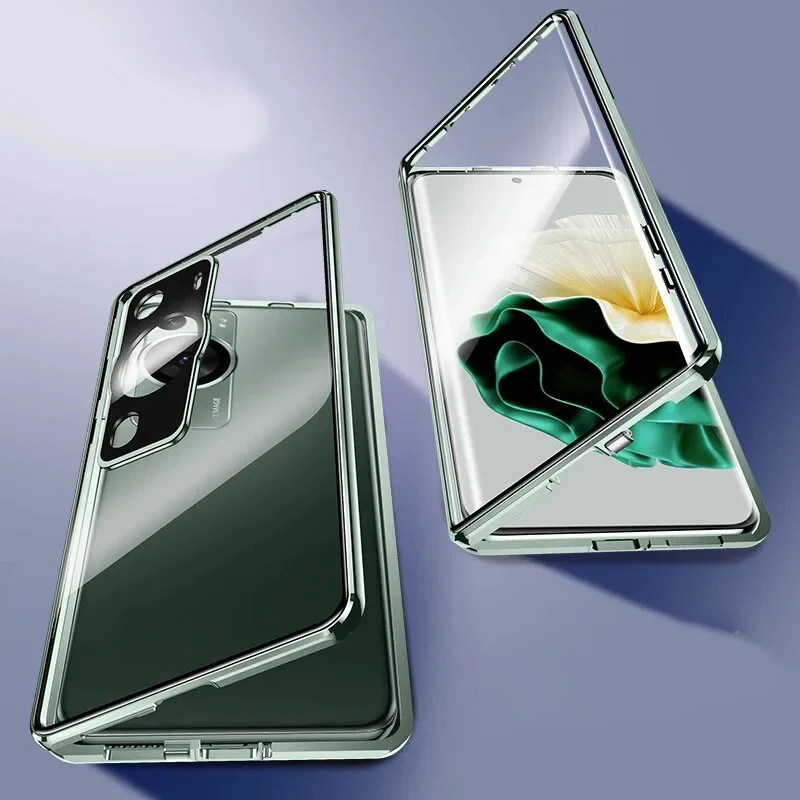 Double-sided Tempered Glass Phone Case Full Lens Protection for Huawei P50 P60 P40 Pro Plus Metal Magnetic Bumper Cover Cases
Double-sided Tempered Glass Phone Case Full Lens Protection for Huawei P50 P60 P40 Pro Plus Metal Magnetic Bumper Cover Cases