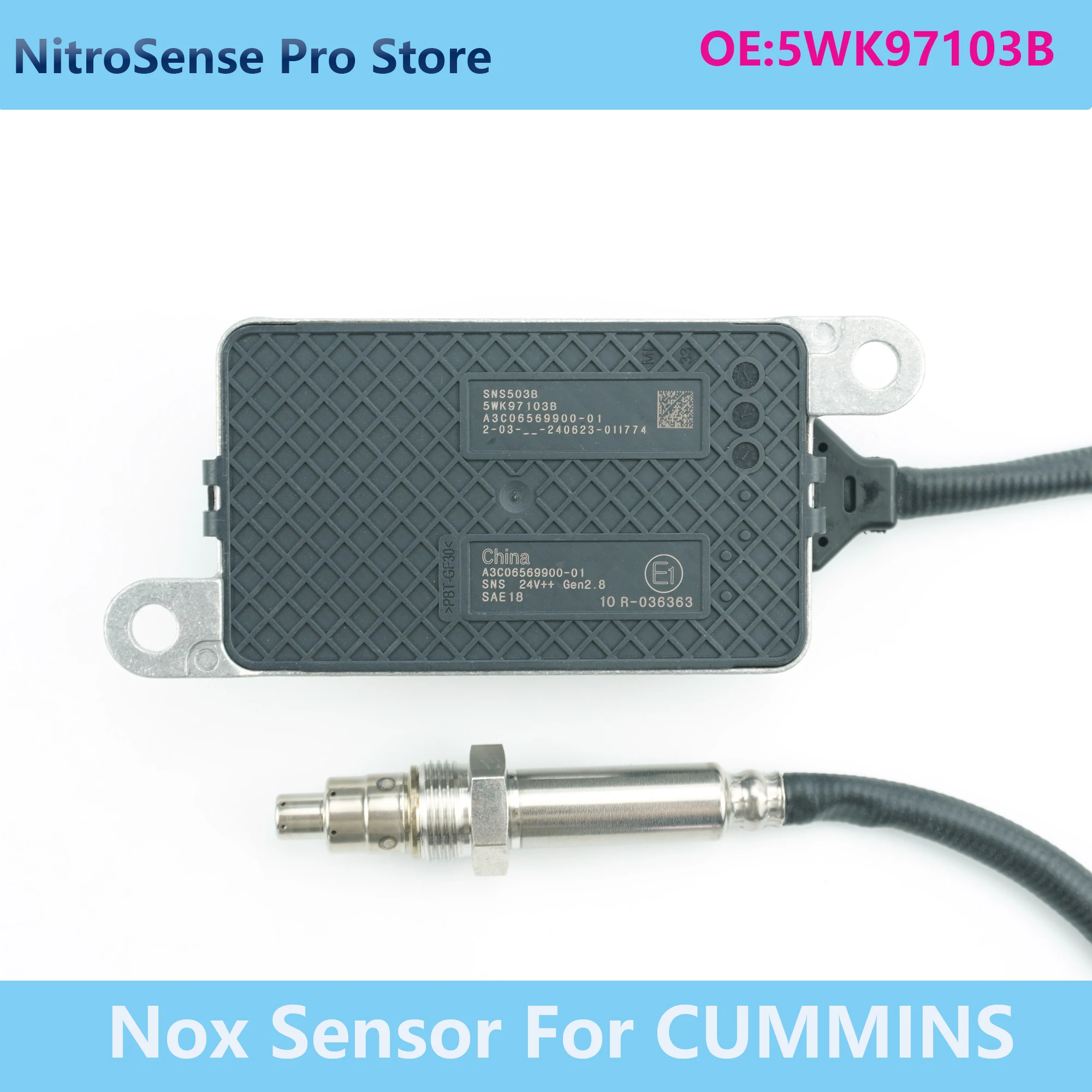 5WK97103B 5WK9 7103B New Nitrogen Oxide Sensor Nox Sensor For CUMMINS SUZUKI Uninox 24V
5WK97103B 5WK9 7103B New Nitrogen Oxide Sensor Nox Sensor For CUMMINS SUZUKI Uninox 24V