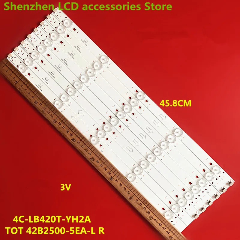 Для 42-дюймовых LE42M12 TOT 42B2500-5EA-L R 4C-LB420T-YH2A 5LED 3В 45,8 см 100% новая строчка подсветки
Для 42-дюймовых LE42M12 TOT 42B2500-5EA-L R 4C-LB420T-YH2A 5LED 3В 45,8 см 100% новая строчка подсветки