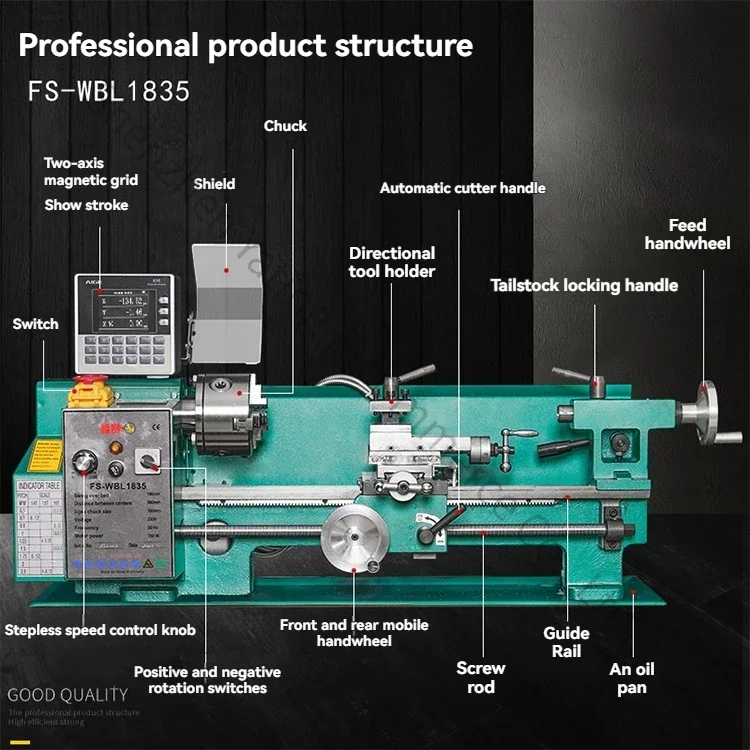 1pc Lathe Instrument Digital Display Metal Processing Machine Tool Multifunctional High-precision Accessories Woodworking
1pc Lathe Instrument Digital Display Metal Processing Machine Tool Multifunctional High-precision Accessories Woodworking
