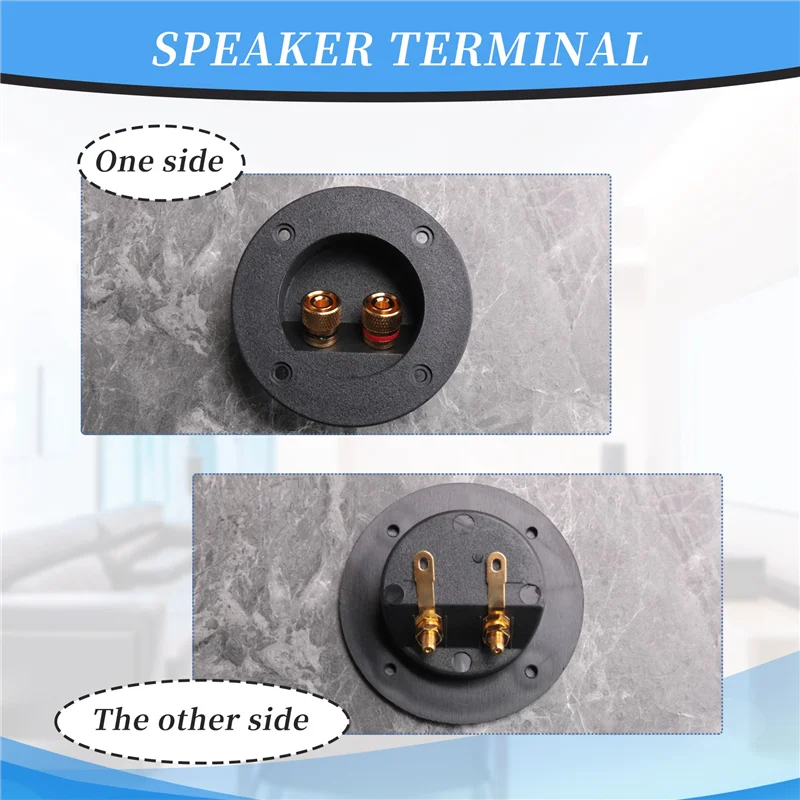BAAJ-3 Pcs DIY Home Car Stereo 2-Way Speaker Box Terminal Binding Post Round Spring Cup Connectors Subwoofer Plugs (Black)
BAAJ-3 Pcs DIY Home Car Stereo 2-Way Speaker Box Terminal Binding Post Round Spring Cup Connectors Subwoofer Plugs (Black)