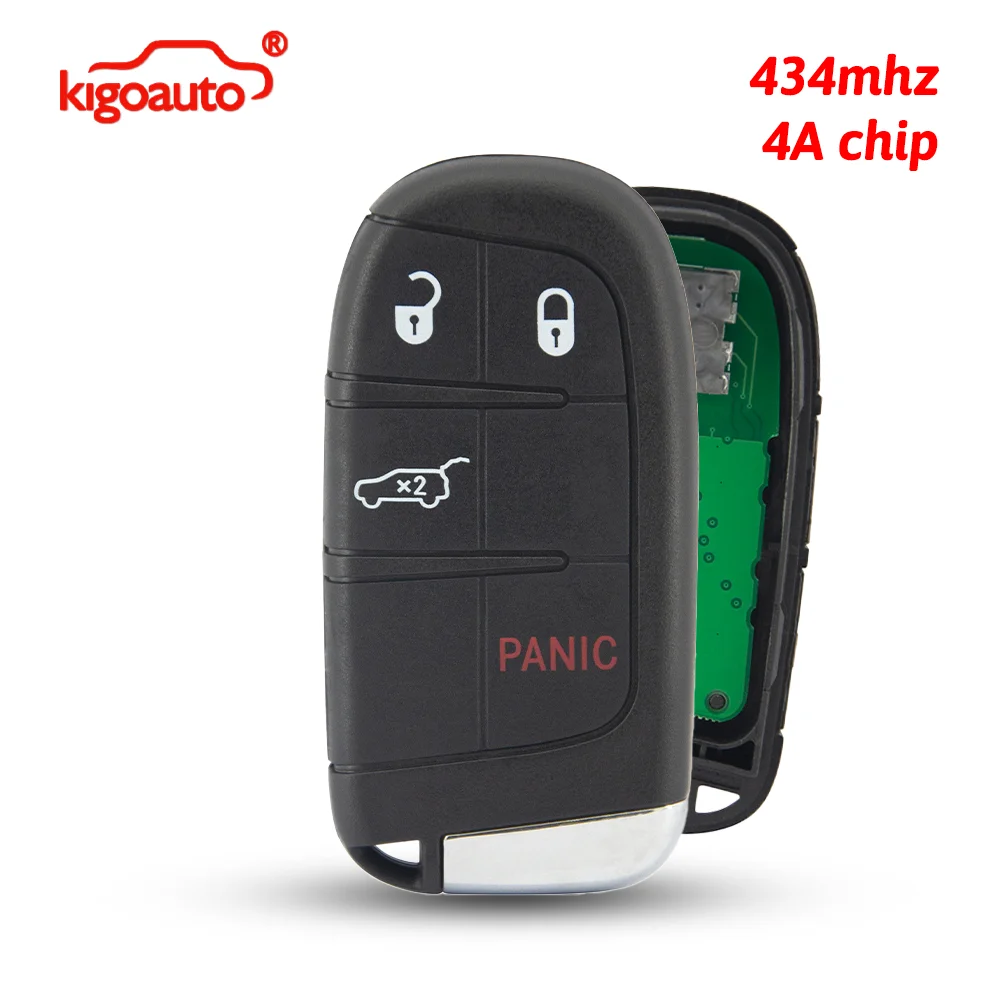 kigoauto FCC M3N-40821302 Smart key 4 button 434mhz 4A chip for Jeep Renegade compass 2015-2021
kigoauto FCC M3N-40821302 Smart key 4 button 434mhz 4A chip for Jeep Renegade compass 2015-2021