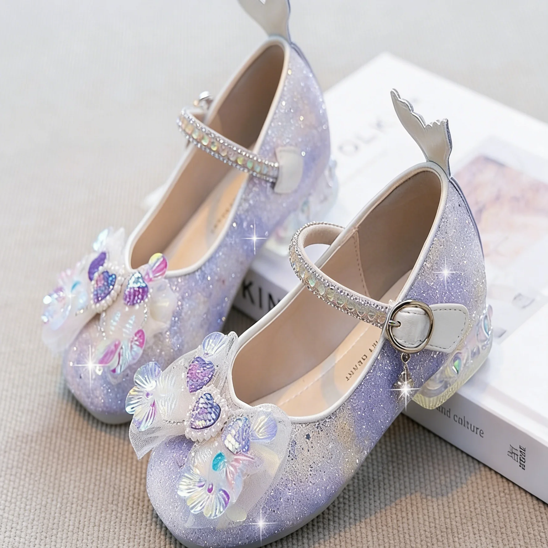 Kids'Casual Shoes Bow Crystal PU Leather Spring Shoes For Girls Hook and Loop Breathable Silver Purple Shoes Size 26-36
Kids'Casual Shoes Bow Crystal PU Leather Spring Shoes For Girls Hook and Loop Breathable Silver Purple Shoes Size 26-36