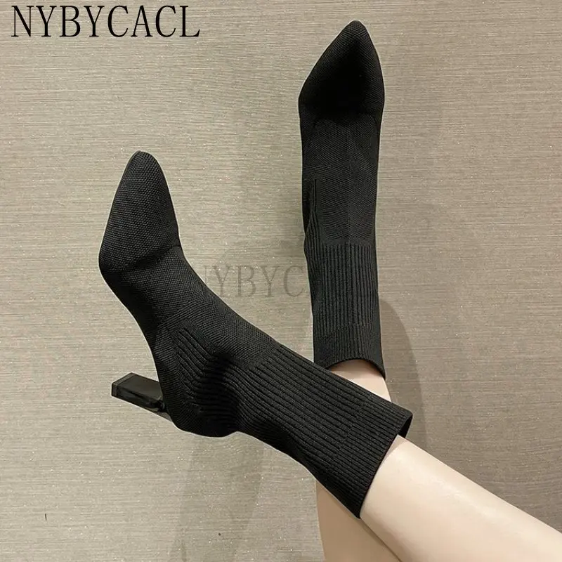 Sexy Sock Boots Knitting Stretch Boots High Heels For Women Fashion Shoes 2023 Spring Autumn Ankle Boots Booties Female New
Sexy Sock Boots Knitting Stretch Boots High Heels For Women Fashion Shoes 2023 Spring Autumn Ankle Boots Booties Female New