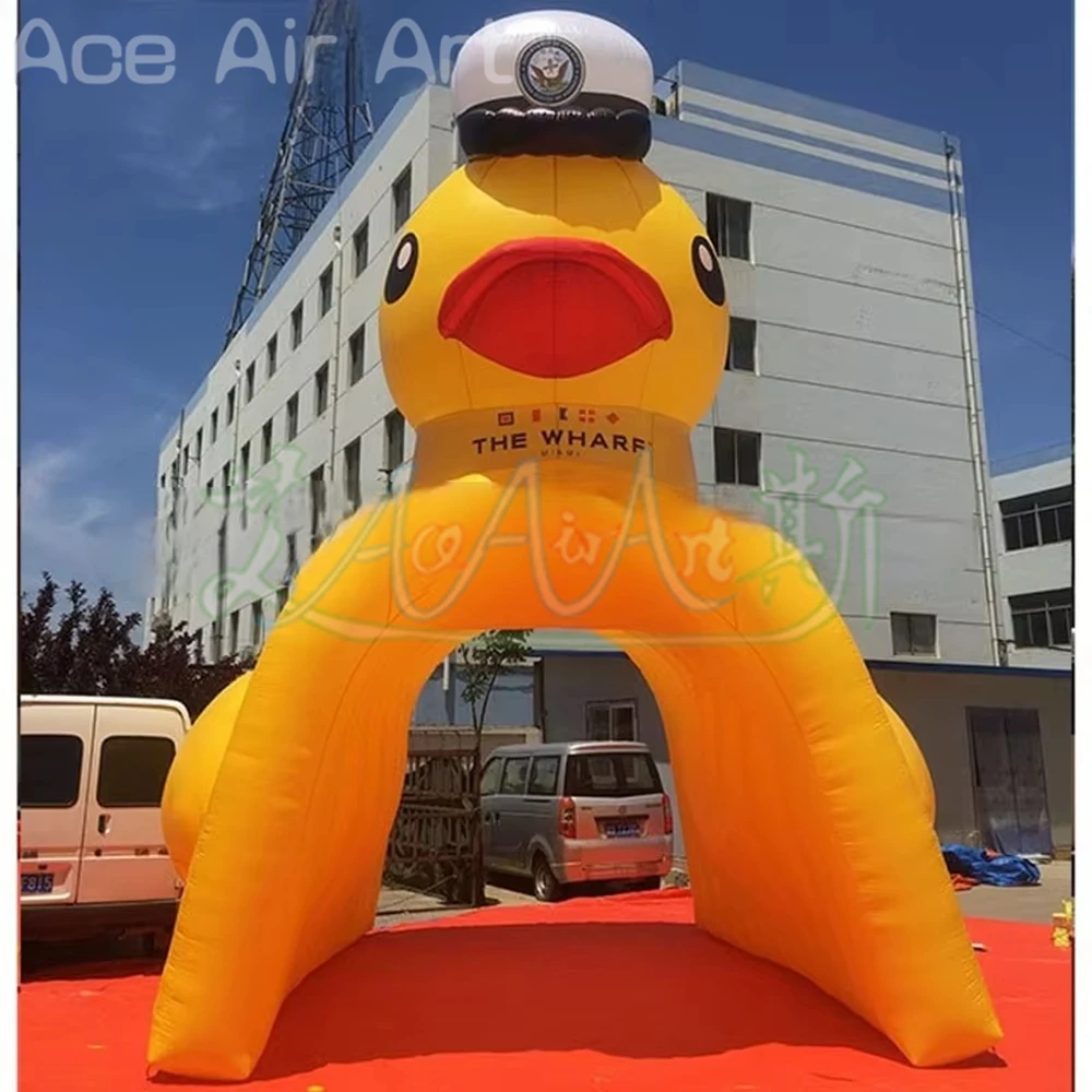 Inflatable Captain Duck Arch Tent, Custom Yellow Rubber Duck Entrance, Outdoor Nautical Event Decoration for Sale
Inflatable Captain Duck Arch Tent, Custom Yellow Rubber Duck Entrance, Outdoor Nautical Event Decoration for Sale