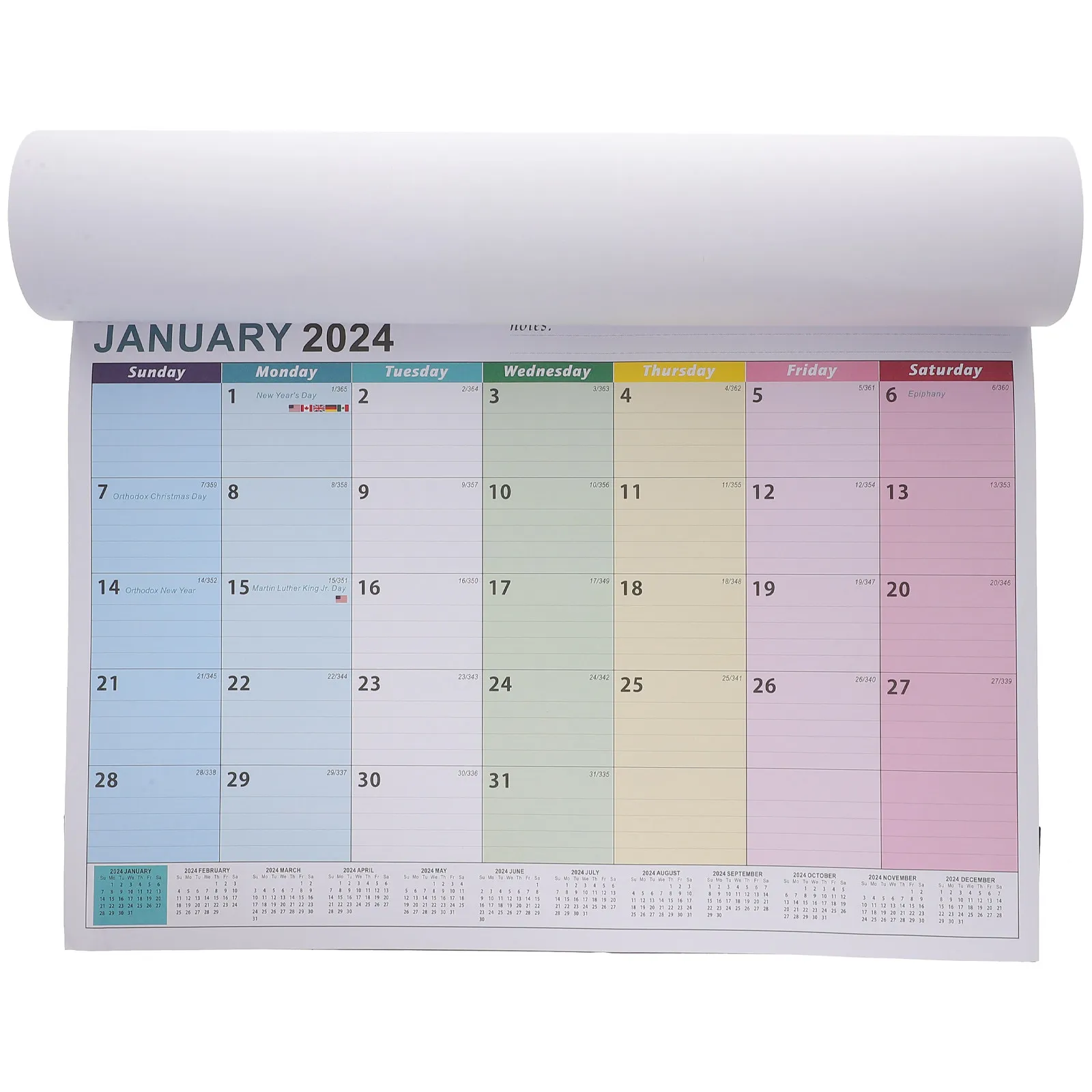 2023-2024 Wall Calendar Thick Paper Hanging Calendar for Office Home Use Simple Design Good Texture Moderate Size Functional
2023-2024 Wall Calendar Thick Paper Hanging Calendar for Office Home Use Simple Design Good Texture Moderate Size Functional