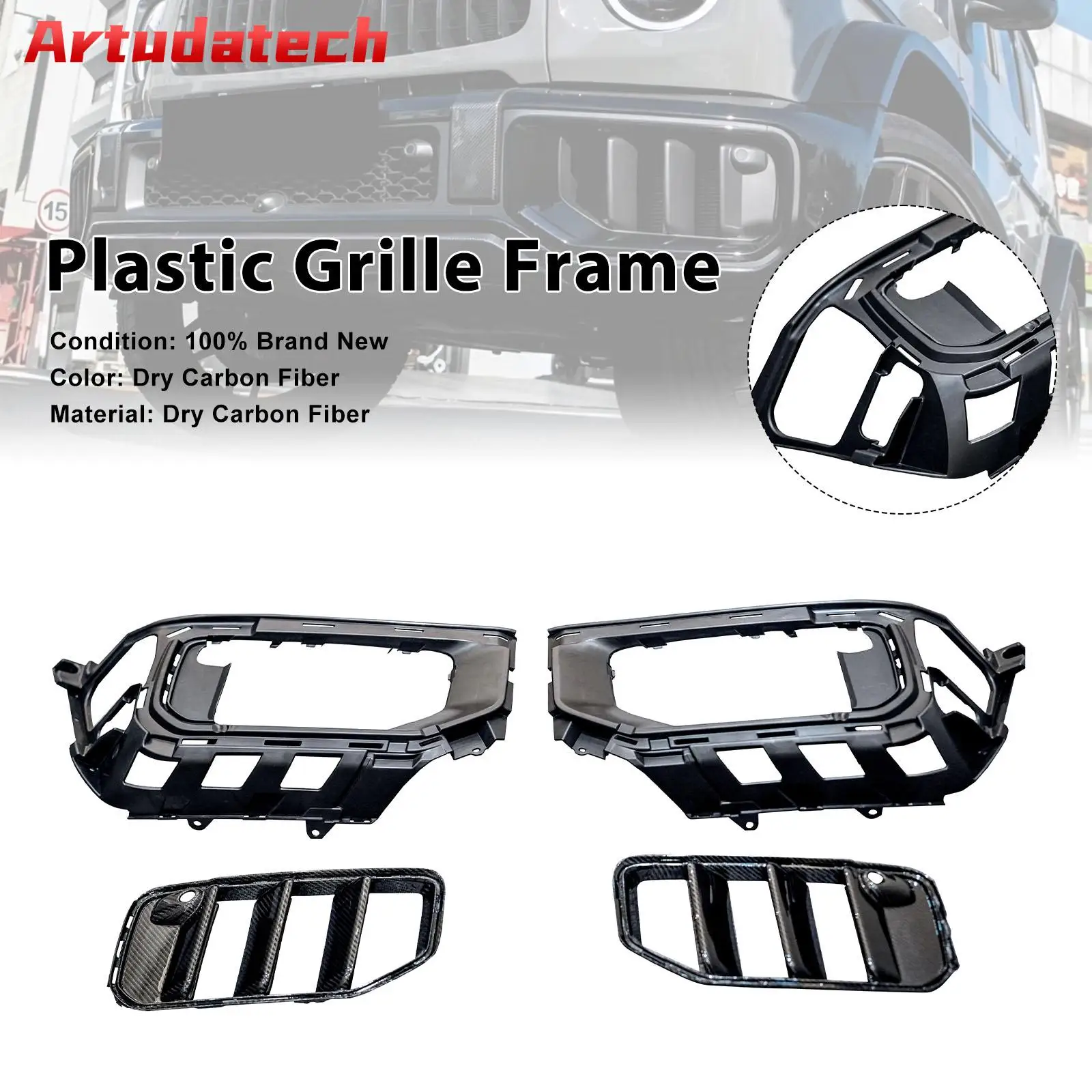 Artudatech Front Bumper Air Intake Vent Cover Trim Fit for Mercedes Benz W465 G63 2025+ Car Accessories
Artudatech Front Bumper Air Intake Vent Cover Trim Fit for Mercedes Benz W465 G63 2025+ Car Accessories