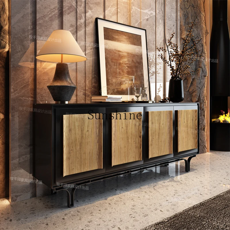Medieval style solid wood entrance high-end villa living room storage decorative cabinet
Medieval style solid wood entrance high-end villa living room storage decorative cabinet