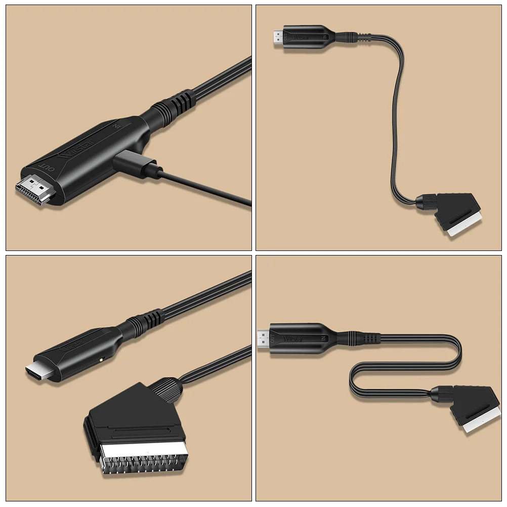 Direct Connection Conversion Line Video Audio Scaler SCART to Converter Cable Upscale Adapter Cord Wire
Direct Connection Conversion Line Video Audio Scaler SCART to Converter Cable Upscale Adapter Cord Wire