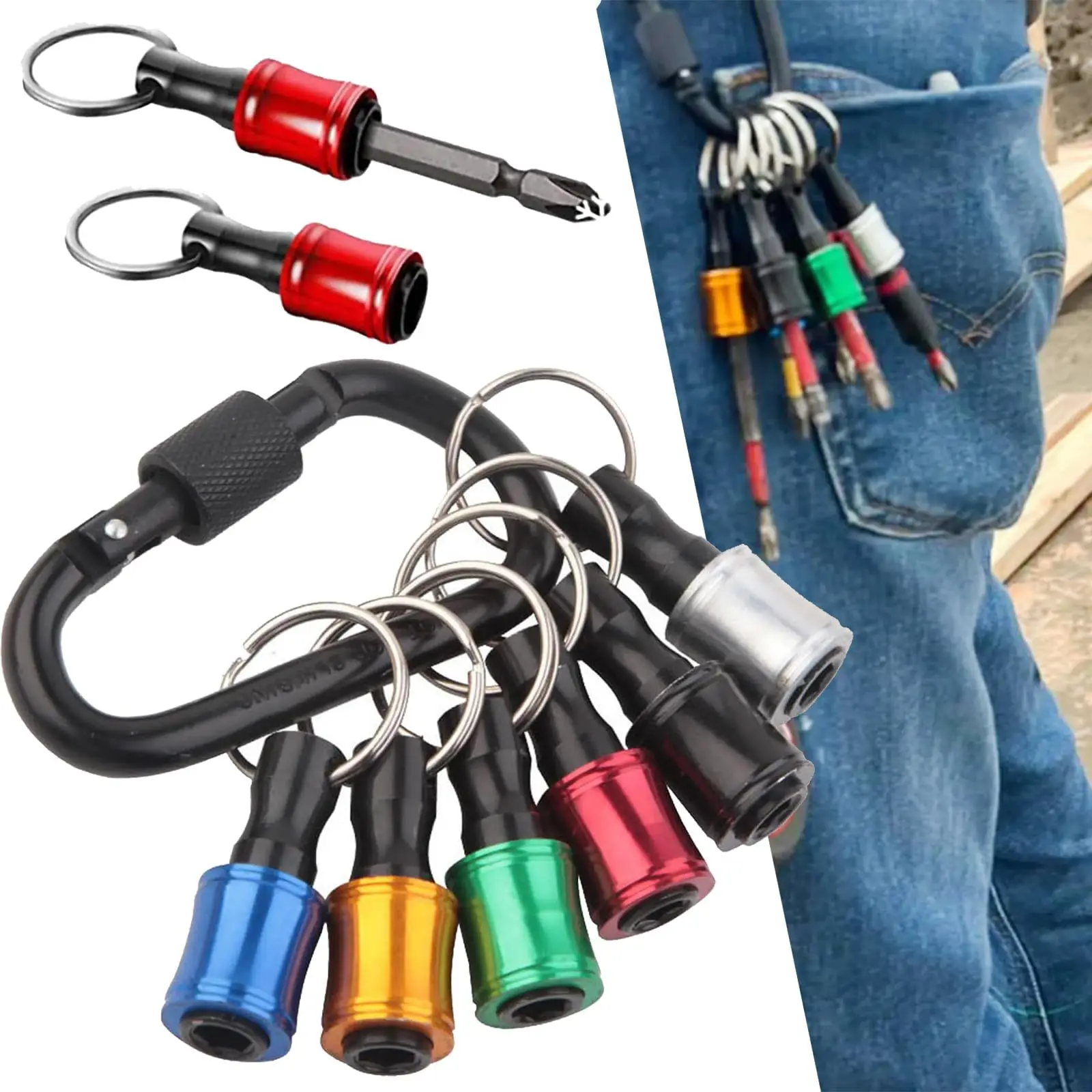 Upgrade, Push to Unlock 12pcs 1/4 Inch Hex Shank Aluminum Alloy Screwdriver Bits Holder Light-weight Quick-change Extension Bar
Upgrade, Push to Unlock 12pcs 1/4 Inch Hex Shank Aluminum Alloy Screwdriver Bits Holder Light-weight Quick-change Extension Bar