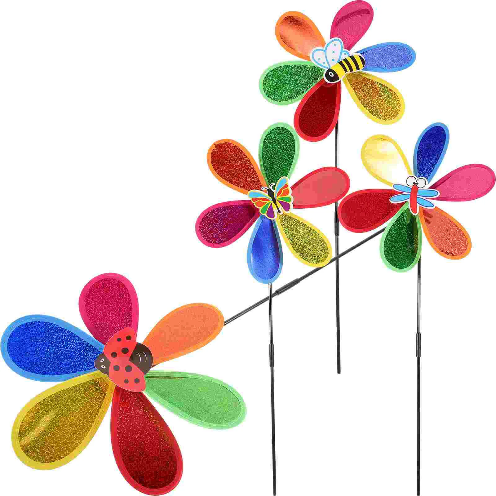 4 Pcs Windmill Decoration Bird Scarers Windmills for Garden Handheld Pinwheel Fairy Colorful Adornment
4 Pcs Windmill Decoration Bird Scarers Windmills for Garden Handheld Pinwheel Fairy Colorful Adornment