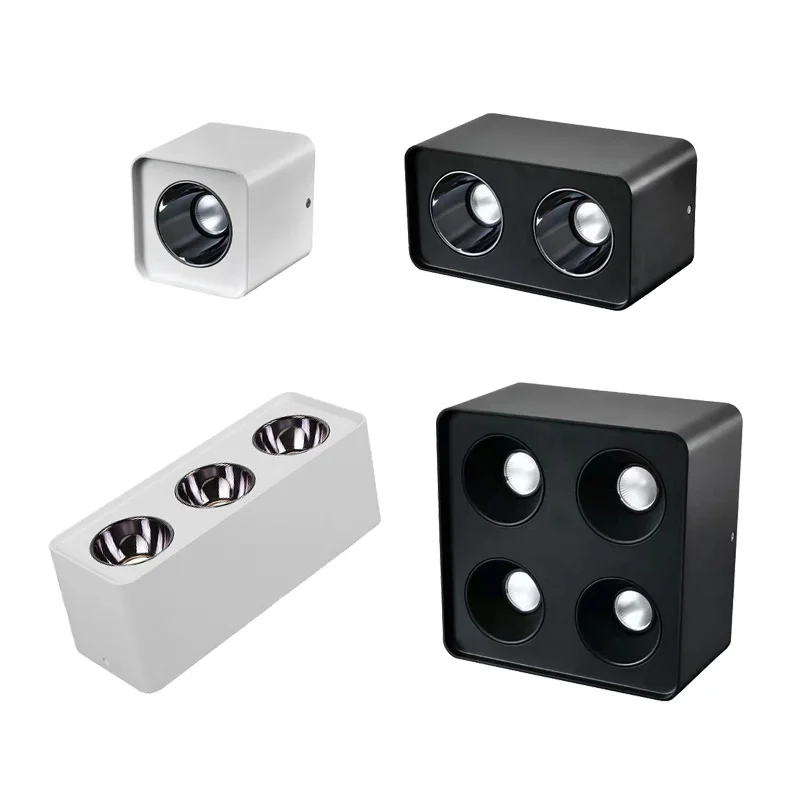 Dimmable Surface Mount Square Rotation Detachable Downlight Each Head 9W 12W 15W Ceiling LED Spot Light for Living Room Bedroom
Dimmable Surface Mount Square Rotation Detachable Downlight Each Head 9W 12W 15W Ceiling LED Spot Light for Living Room Bedroom