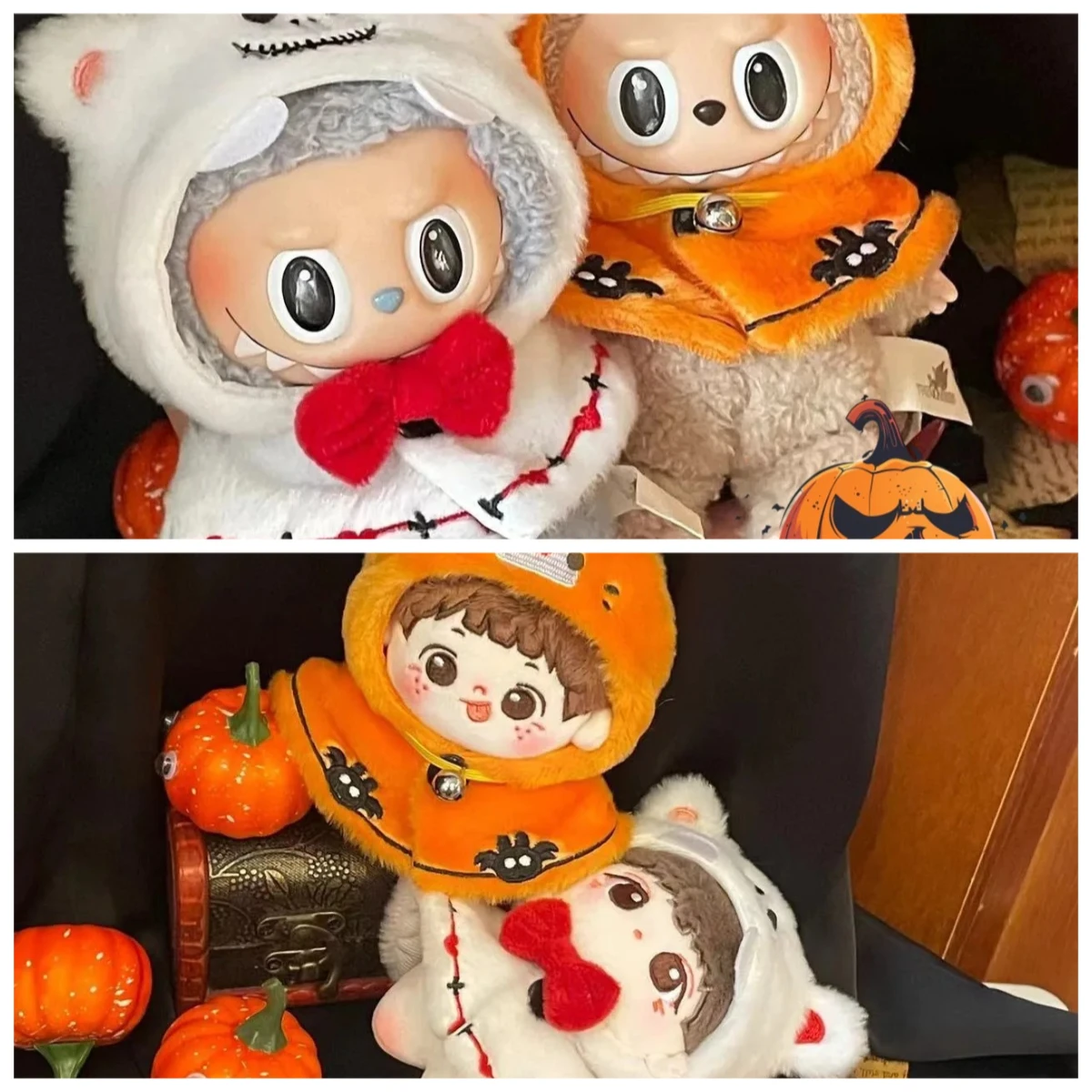 Labubu I II Dolls Cool Clothes Halloween Pumpkin Accessories With Hat Korea Kpop Exo Clothing Plush Doll'S Clothes DIY Gifts
Labubu I II Dolls Cool Clothes Halloween Pumpkin Accessories With Hat Korea Kpop Exo Clothing Plush Doll'S Clothes DIY Gifts