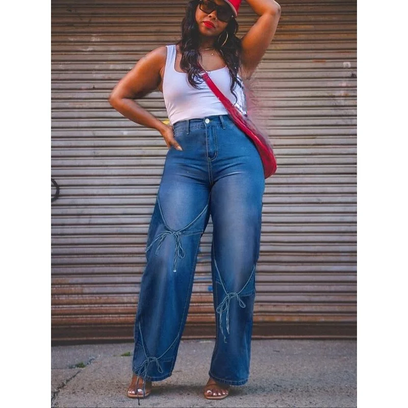 Fashion Denim Wide Leg Pants Neutral Style Casual Trousers for Women Spring Season Other Material 100% Cross-Border
Fashion Denim Wide Leg Pants Neutral Style Casual Trousers for Women Spring Season Other Material 100% Cross-Border