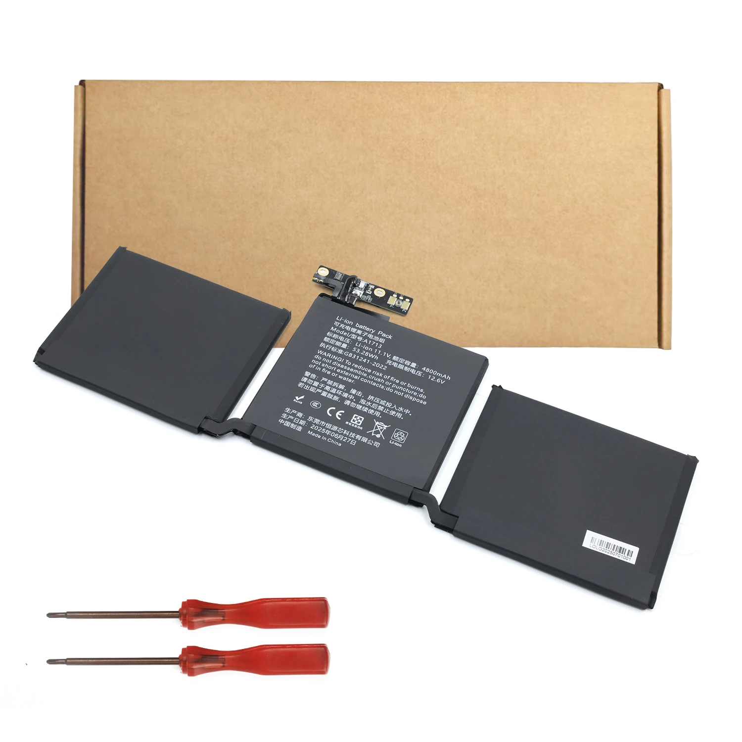 A1713 Laptop Battery for Apple MacBook Pro 13" A1708 2016 2017 EMC 2978 3164 020-00946 MLL42LL Batteria AKKU 4800mAh
A1713 Laptop Battery for Apple MacBook Pro 13" A1708 2016 2017 EMC 2978 3164 020-00946 MLL42LL Batteria AKKU 4800mAh