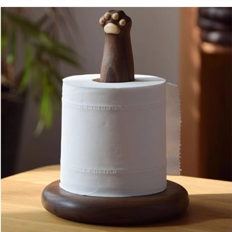 Cute PAWS wood paper storage rack Restaurant desktop Kitchen vertical walnut
Cute PAWS wood paper storage rack Restaurant desktop Kitchen vertical walnut