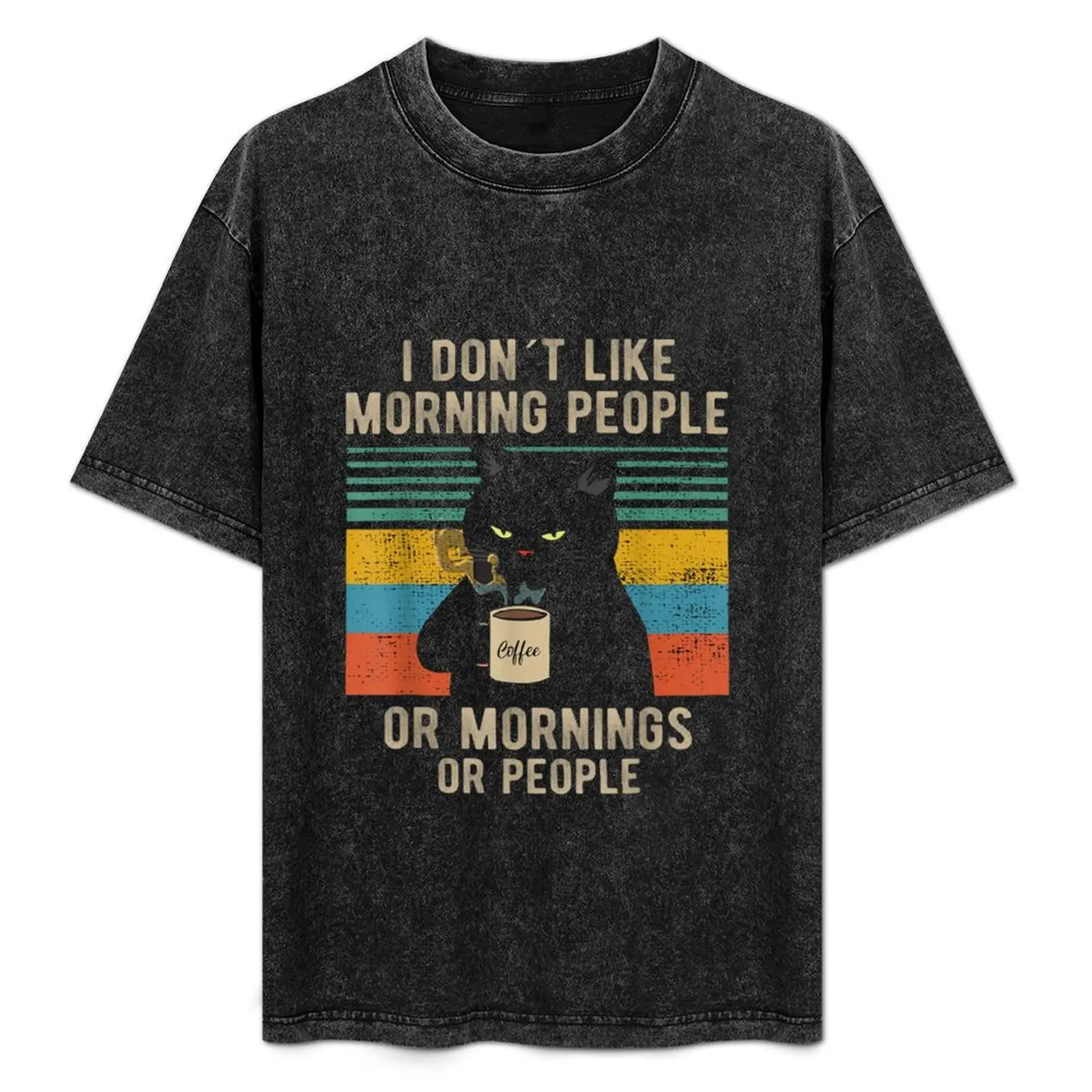 I Hate Morning People And Mornings And People Kaffe Katze T-Shirt Creative Graphic Tee Shirt
I Hate Morning People And Mornings And People Kaffe Katze T-Shirt Creative Graphic Tee Shirt