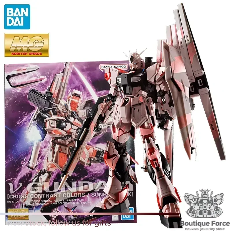 BANDAI MG 1/100 ν GUNDAM CROSS CONTRAST COLORS SÚNRISE PINK Gundam Model Kit Anime Action Figure Assembly Toy Official
BANDAI MG 1/100 ν GUNDAM CROSS CONTRAST COLORS SÚNRISE PINK Gundam Model Kit Anime Action Figure Assembly Toy Official